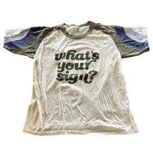 Camp collection what’s your sign graphic summer camp design short sleeve shirt